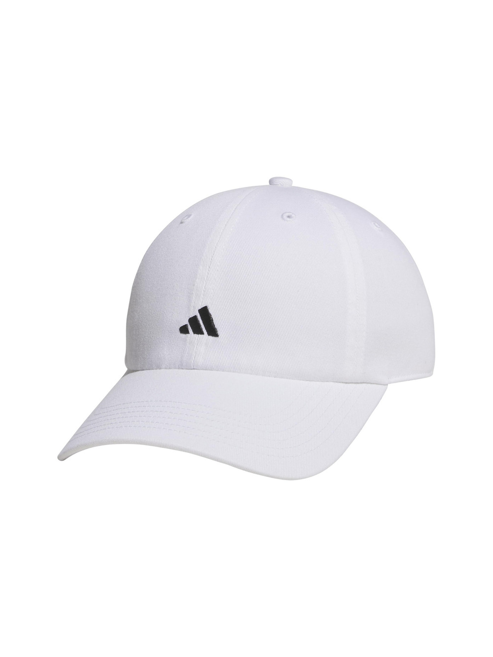 adidas Unisex Adult Court Relaxed Fit Strapback Hat | White, Black | Size OS